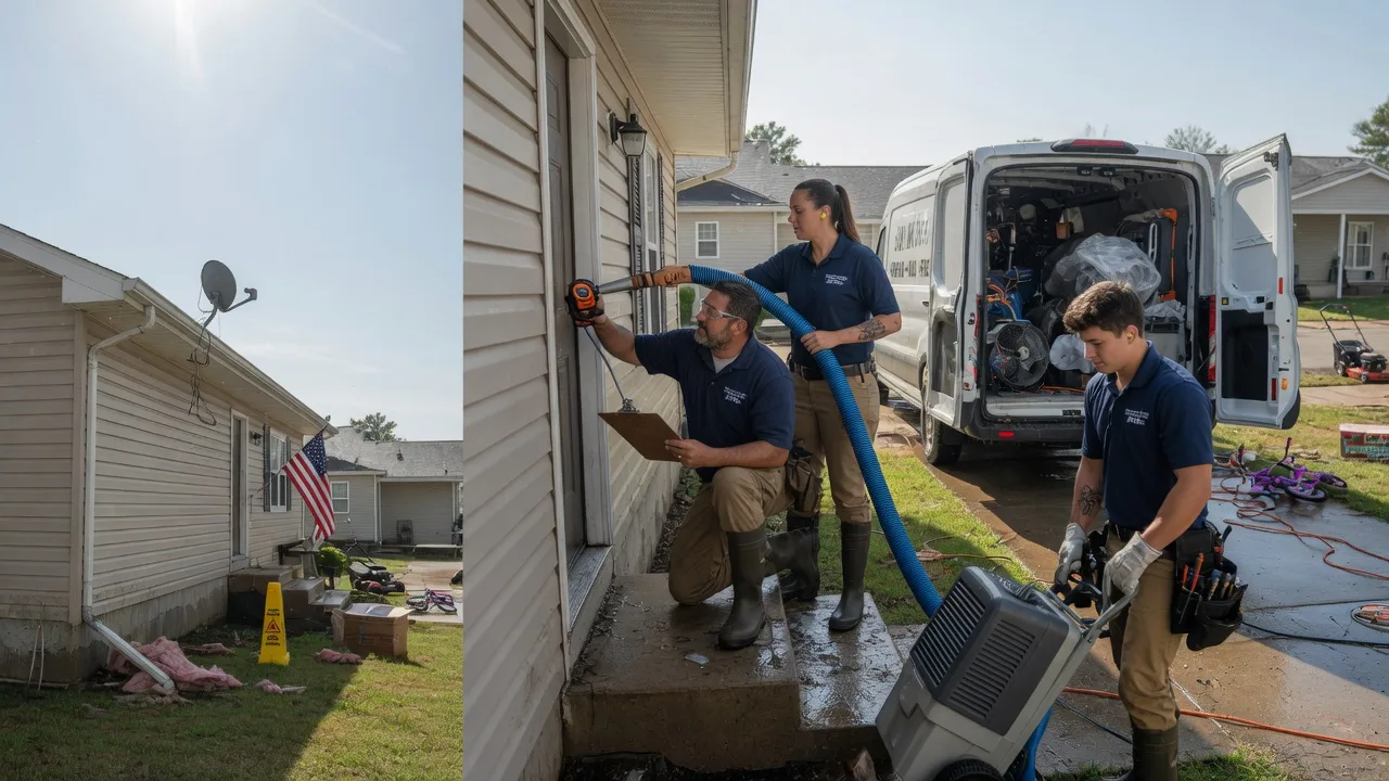 Ceiling Water Damage Restoration in Greenfield, OK near me